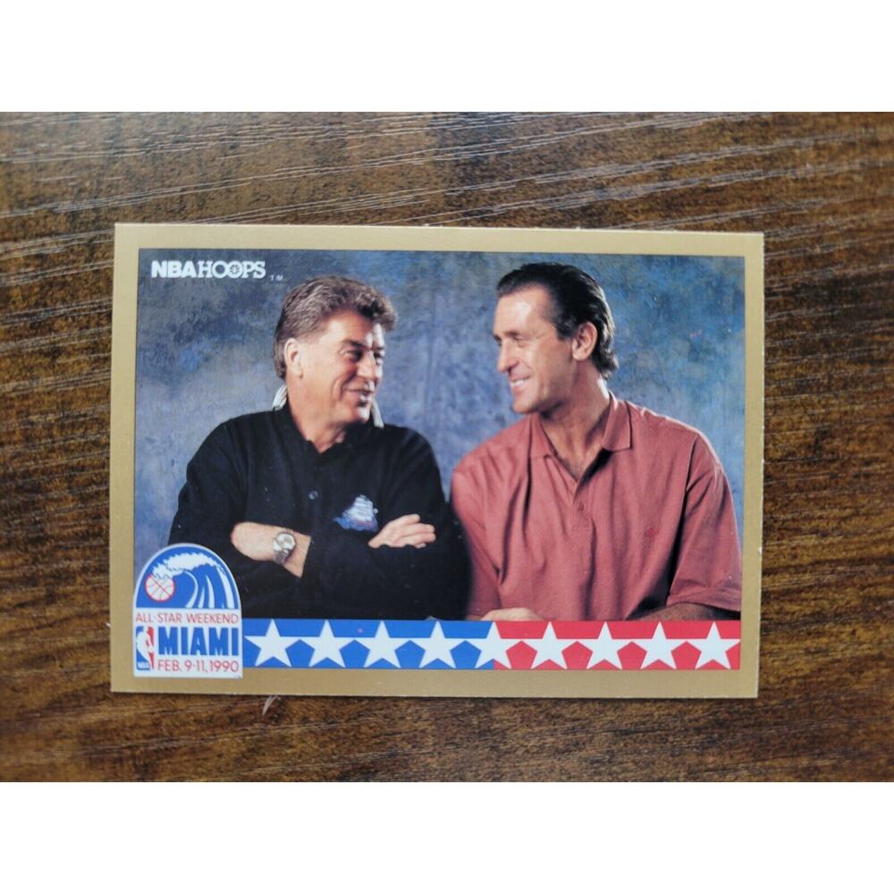 All Star Coaches 1990-1991 NBA Hoops #13 - Daly/Riley - NBA - error Fresh Pull